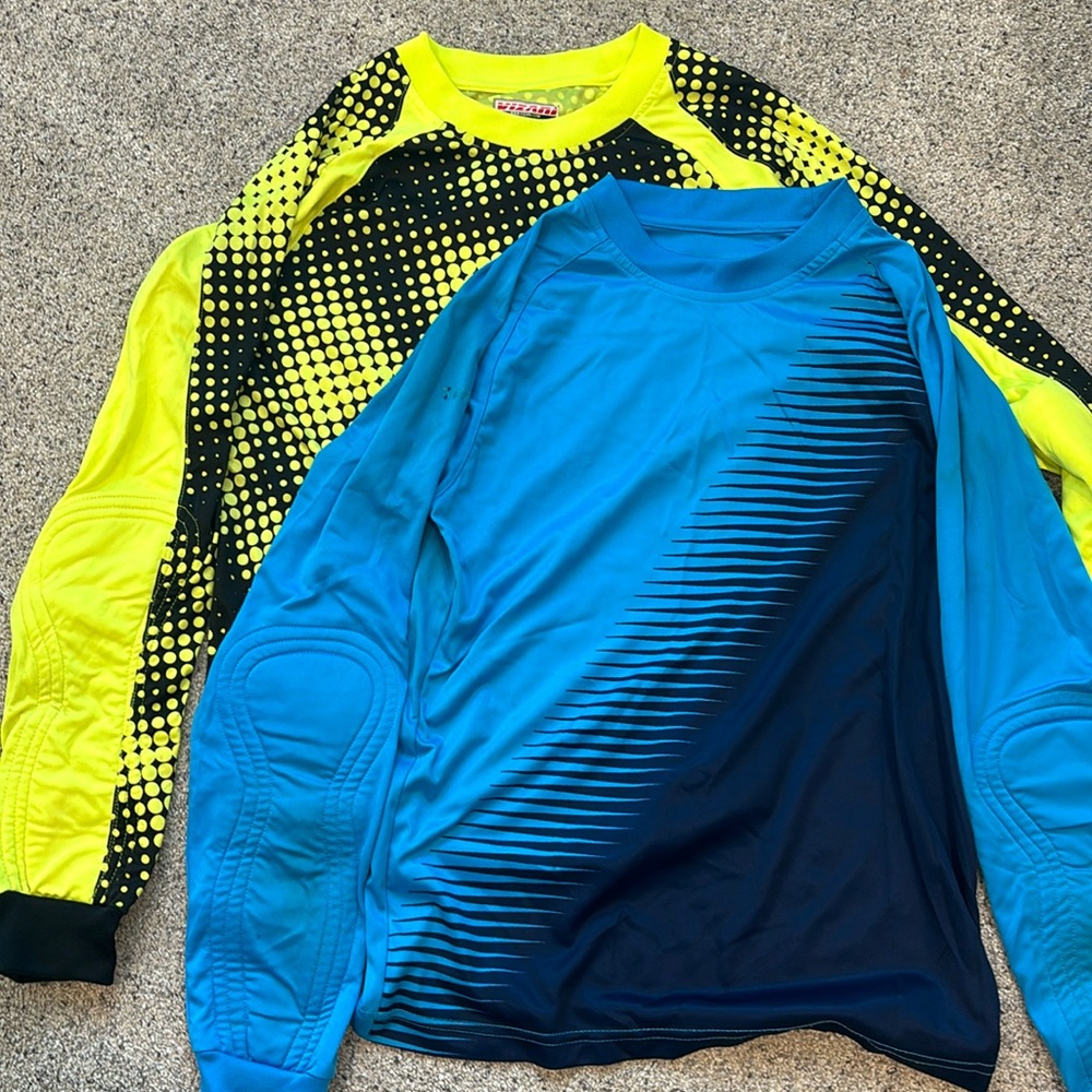 Lot of 2 Soccer Goalie Jerseys